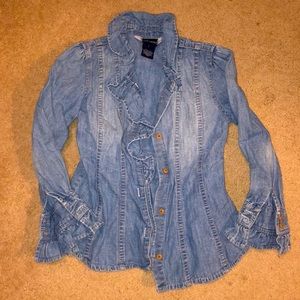 Ralph Lauren girls size 5 denim jean shirt jacket